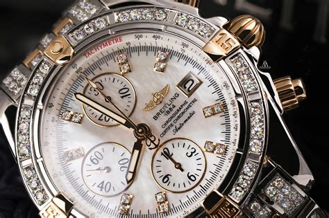 breitling diamond bezel mens watch|Breitling diamond bezel for sale.